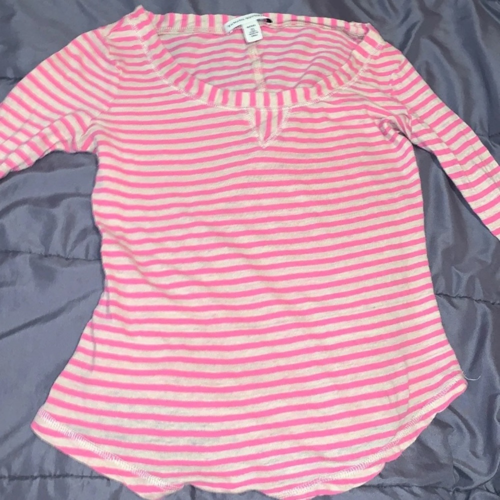 Long sleeve striped top